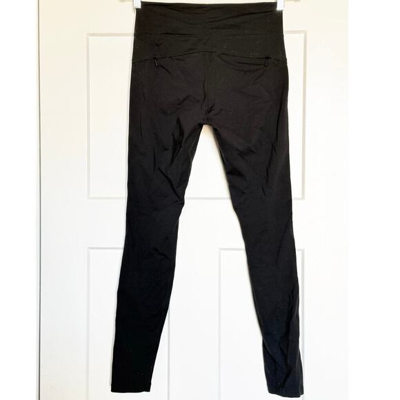 Athleta Track Tux Tight Womens Size Small Black/White Stripe - Picture 5 of 11